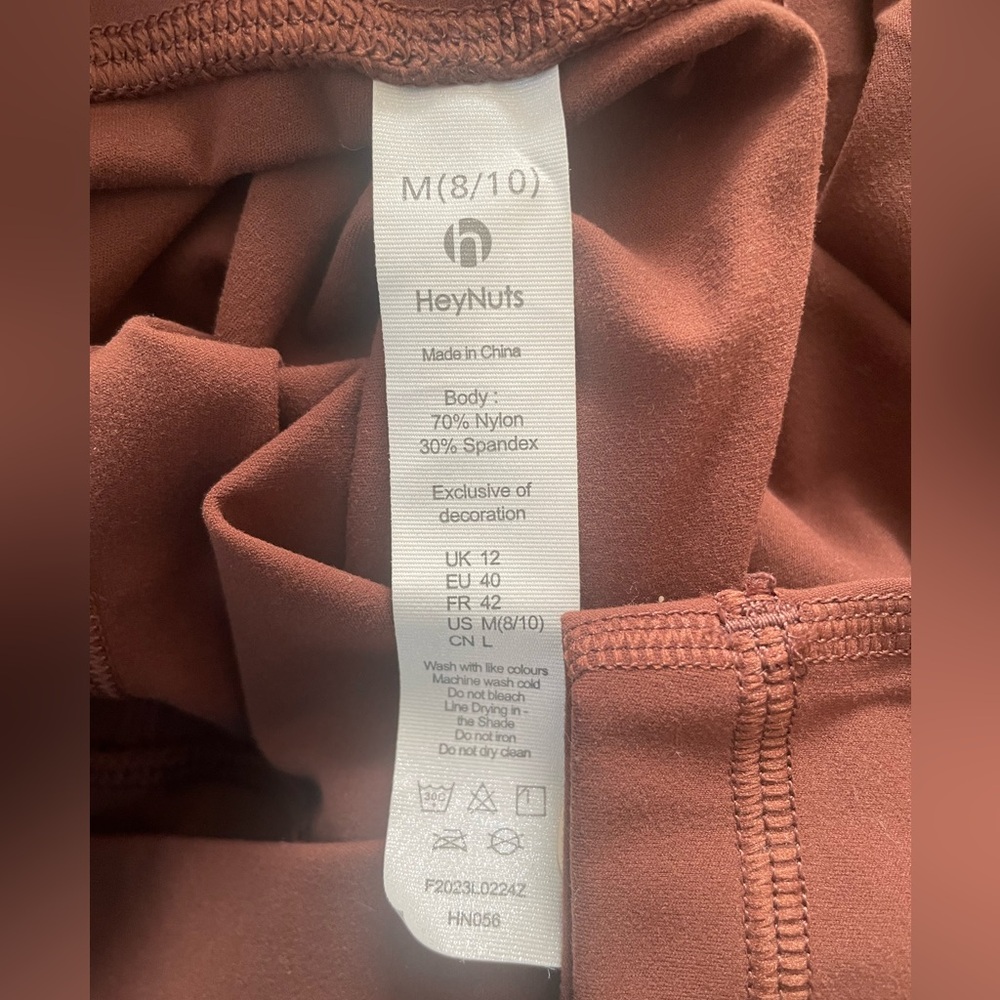 HeyNuts Essential High Waisted Yoga Capris Leggings Tummy Control Womens M 8/10 - Picture 6 of 7